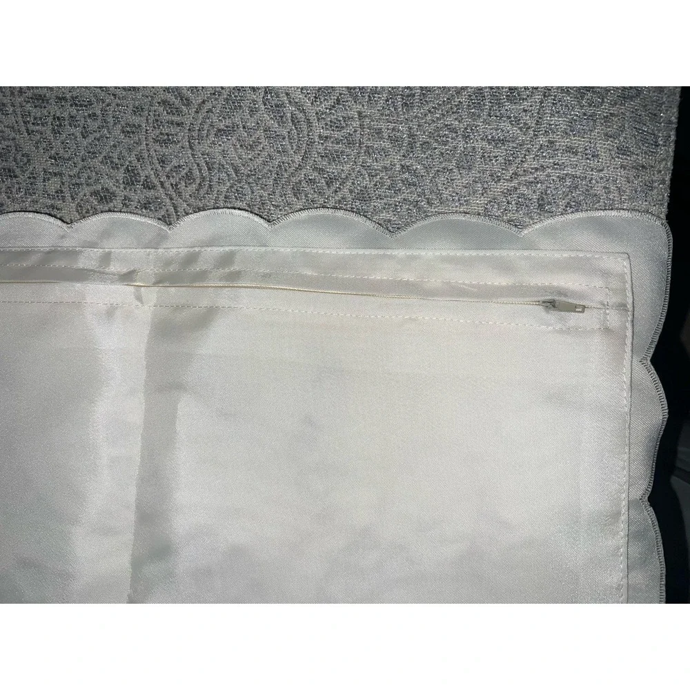 American Linen Ivory Pillow Cushion Covers‎ Set Of 2 Floral Cutouts Cottage Core